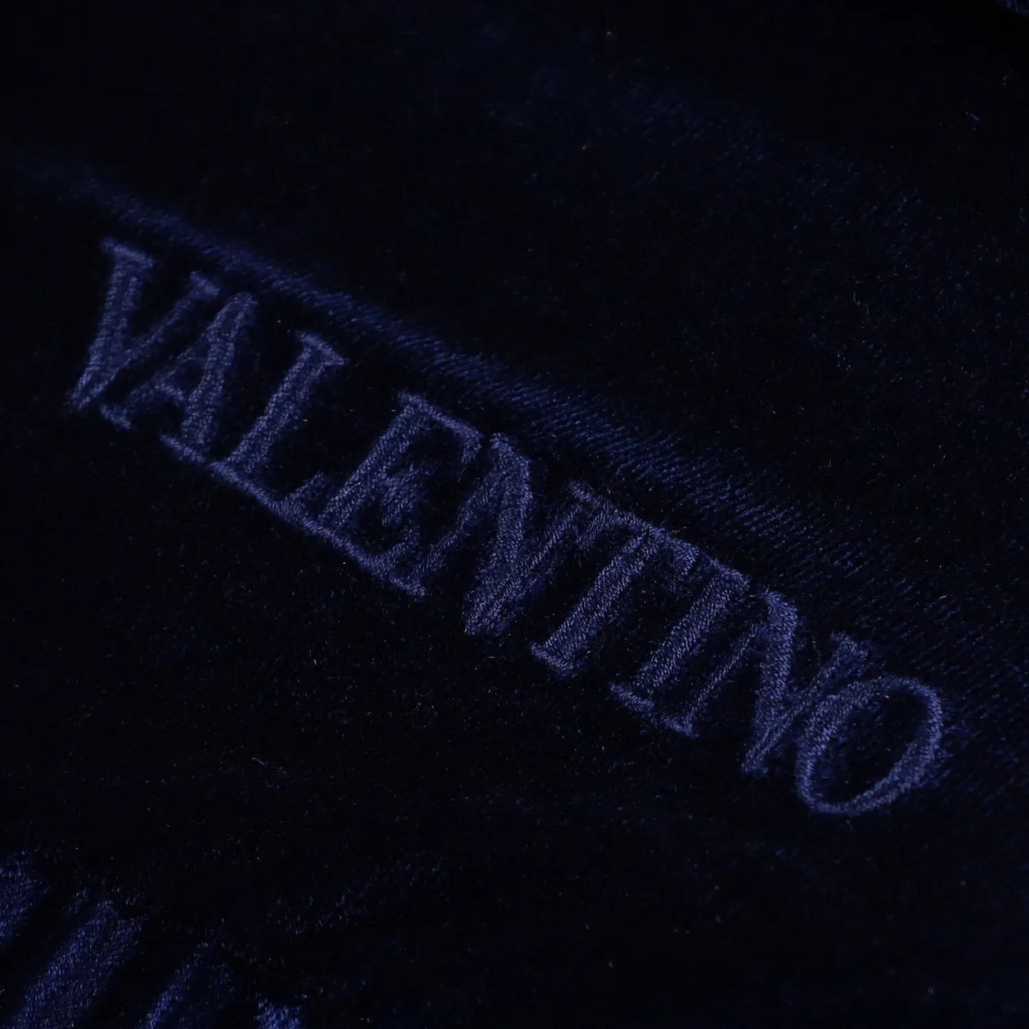 Valentino Womens Midi Dress Blue Velvet Pleated Long Balloon Sleeve XS RRP 1800 — View 7