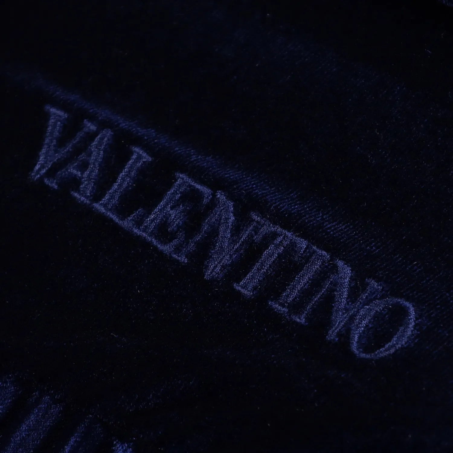 Valentino Womens Midi Dress Blue Velvet Pleated Long Balloon Sleeve XS RRP 1800 — View 7
