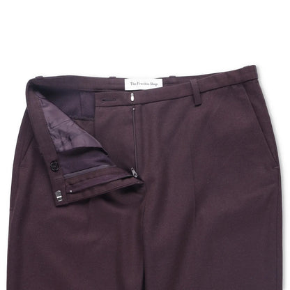 FRANKIE SHOP Womens Lyra Flared Pants Purple Flat Front Zipped Size M RRP 212.1 — View 6