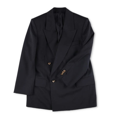 BOTTEGA VENETA Womens Blazer Jacket Long Sleeve Double Breasted Black 44 RRP2060 — View 5