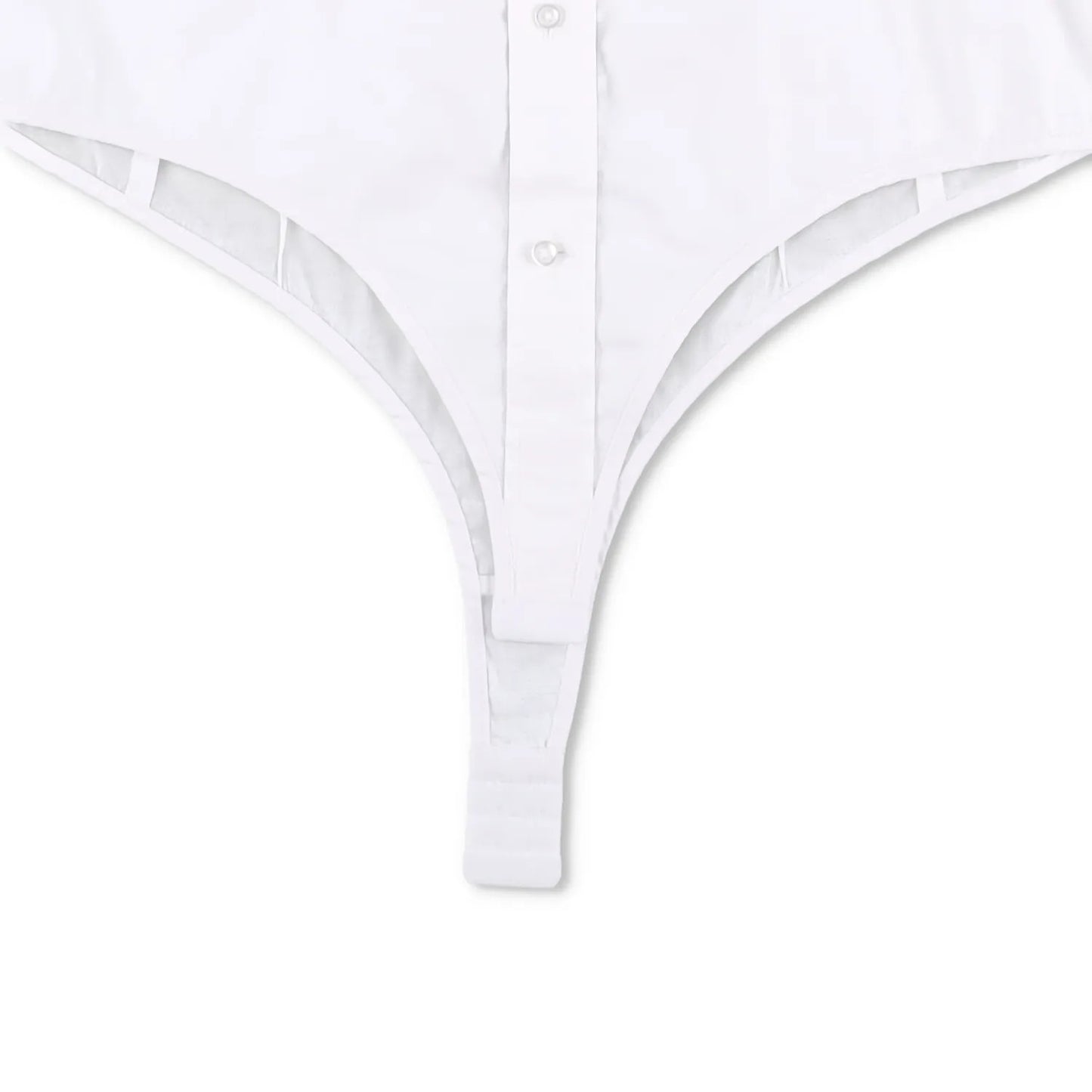 BETTTER Womens Fitted Bra Shirt White Basic Button-Up White Size S RRP 530 — View 5