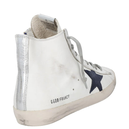 GOLDEN GOOSE Mens Trainers White Leather High Top Lace Up Sneaker UK 10 RRP 400 — View 6