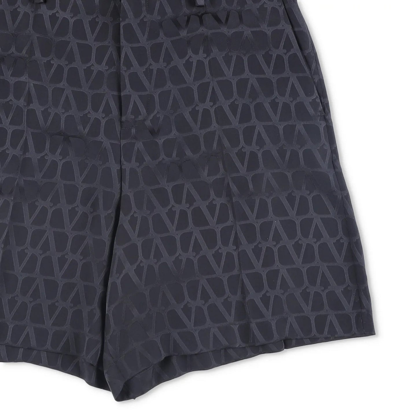 VALENTINO Mens Bermuda Shorts Silk Jacquard Toile Iconograph Black 46 RRP 1290 — View 4