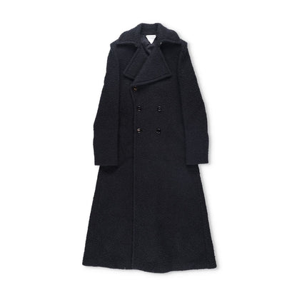 BOTTEGA VENETA Womens Black Double Breasted Overcoat Cotton Blend 40 RRP 3500 — View 3