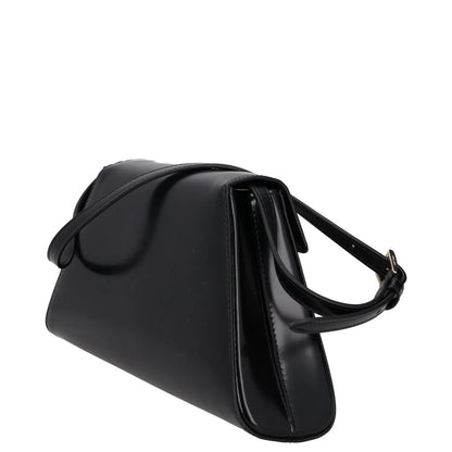 PRADA Womens Spazzolato Brushed Leather Shoulder Bag Black Size M RRP 2650 — View 5