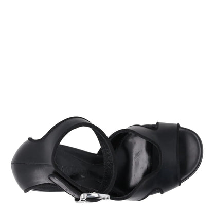ALEXANDER MCQUEEN Ladies Platform Sandal Leather Black Block Heel EU 39 RRP 790 — View 7