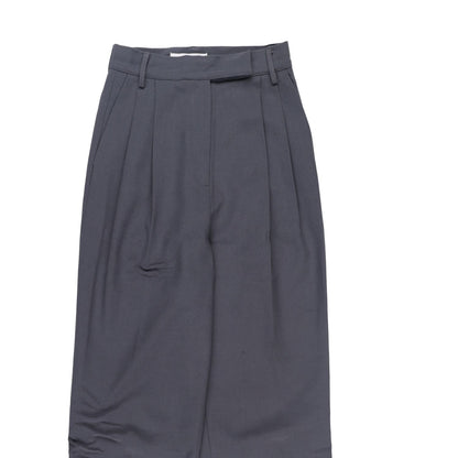 FRANKIE SHOP Womens Bea Suit Pants Grey Pleated Wide Leg Size XS RRP 195 — View 7
