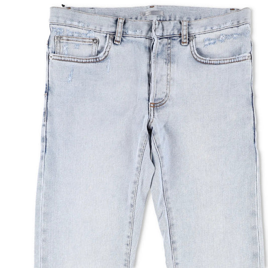 DIOR HOMME Mens Slim Fit Jeans Light Blue Wash Mid Rise Size 28 RRP 555 — View 2