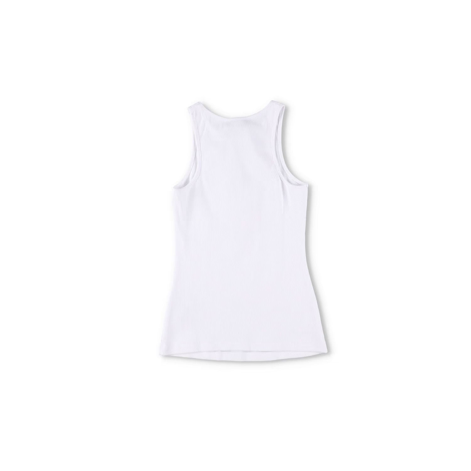 BLUMARINE Womens 2T059A Canotta Costina+Spil Crystal Broach Tank White XS RRP265 — View 8