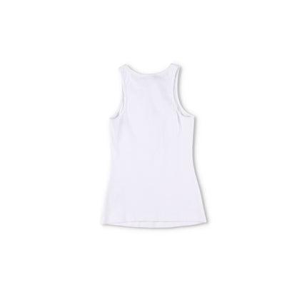 BLUMARINE Womens 2T059A Canotta Costina+Spil Crystal Broach Tank White XS RRP265 — View 8
