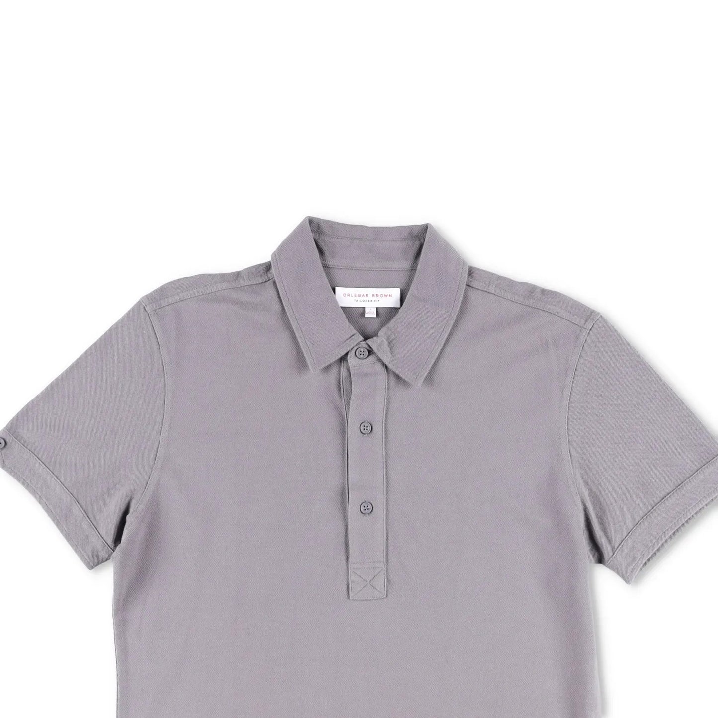 ORLEBAR BROWN Mens Polo Shirt Short Sleeve Collared Grey Cotton Size L RRP 275 — View 2