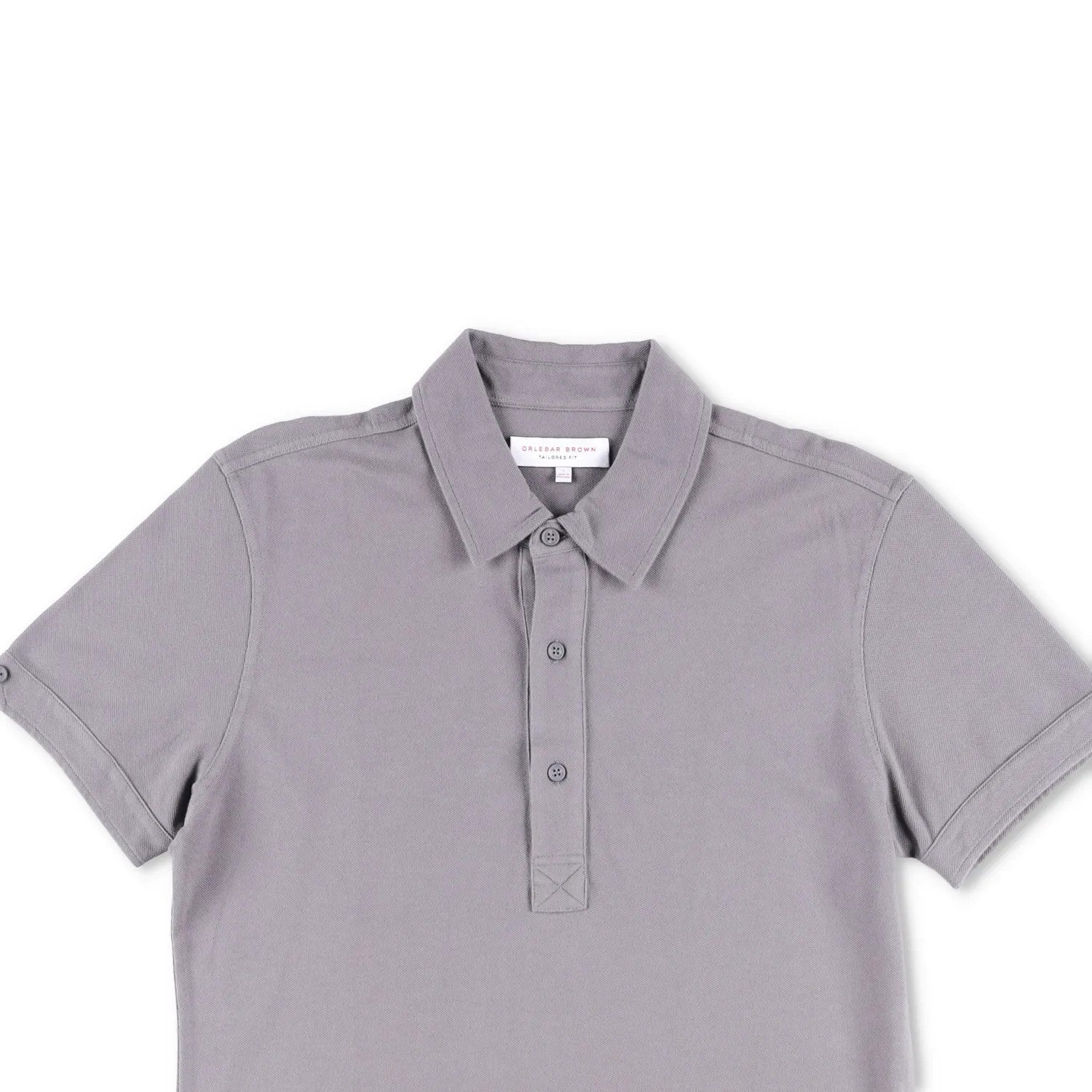 ORLEBAR BROWN Mens Polo Shirt Short Sleeve Collared Grey Cotton Size L RRP 275 — View 2