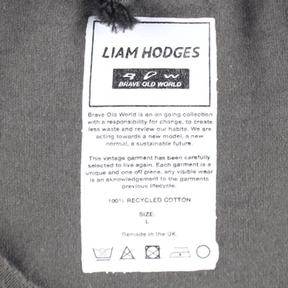LIAM HODGES Mens T-Shirt Grey Crew Neck Short Sleeve Print Size L RRP 180 — View 7