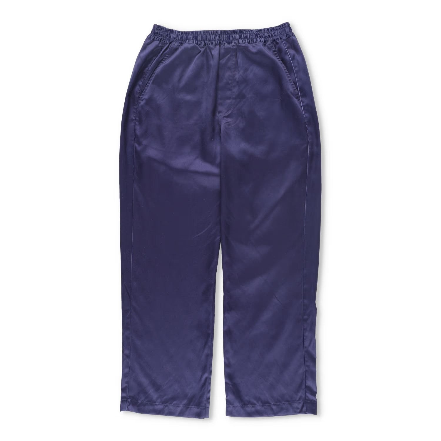 CDLP Mens Joggers Blue Lyocell Satin Straight Leg Slash Pocket Size 48 RRP 170