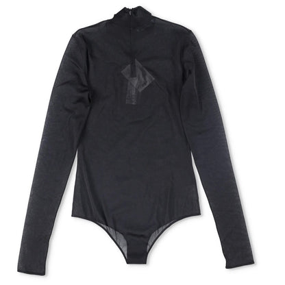 PRADA Womens Allinone Bodysuit High Neck Long Sleeve Fitted Black 38 RRP 770 — View 5
