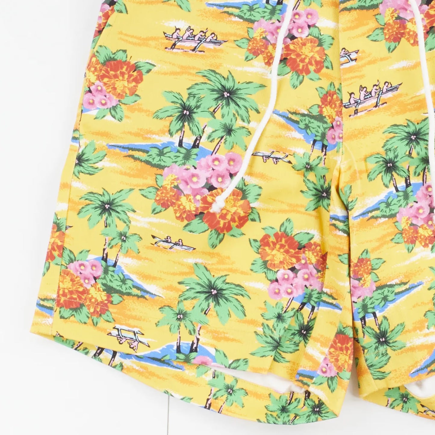 Anton Belinskiy Mens Printed Floral Bermuda Shorts Yellow Size S RRP 500 — View 3