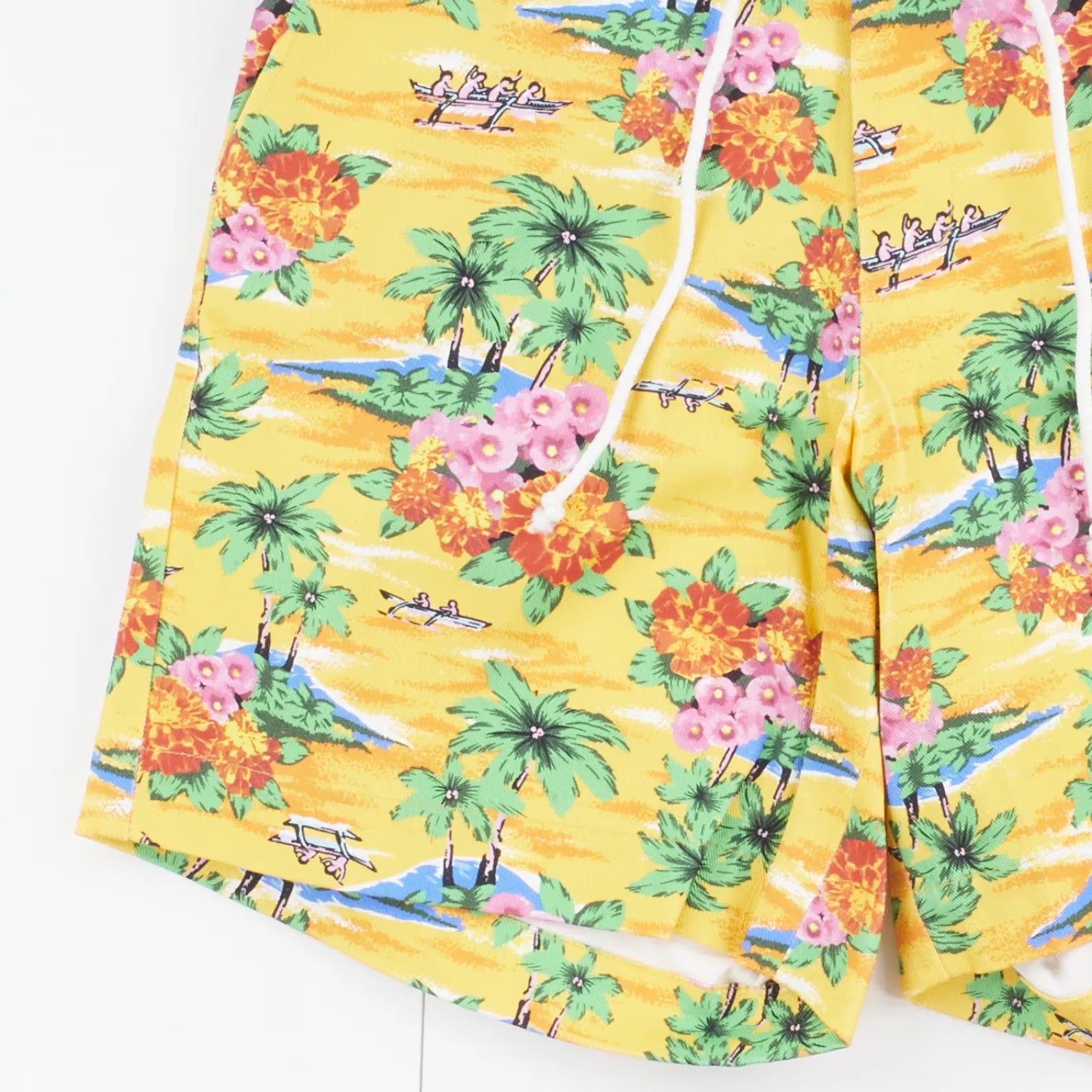 Anton Belinskiy Mens Printed Floral Bermuda Shorts Yellow Size S RRP 500 — View 3