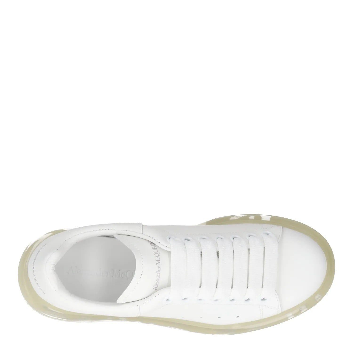 ALEXANDER MCQUEEN Womens White Leather Low Top See Through Sole UK 3 RRP 587 — View 7