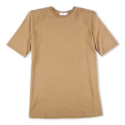 FRANKIE SHOP Mens T-Shirt Beige Crew Neck Short Sleeve Cotton Size M RRP 125