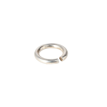 ALL BLUES Womens Ring Gold Sterling Silver Ring Gold Finish Size 58 RRP 150 — View 6