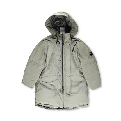 HOLDEN Mens Green Parka Coat Softshell Stand Up Collar Zip Closure M RRP 800 — View 5