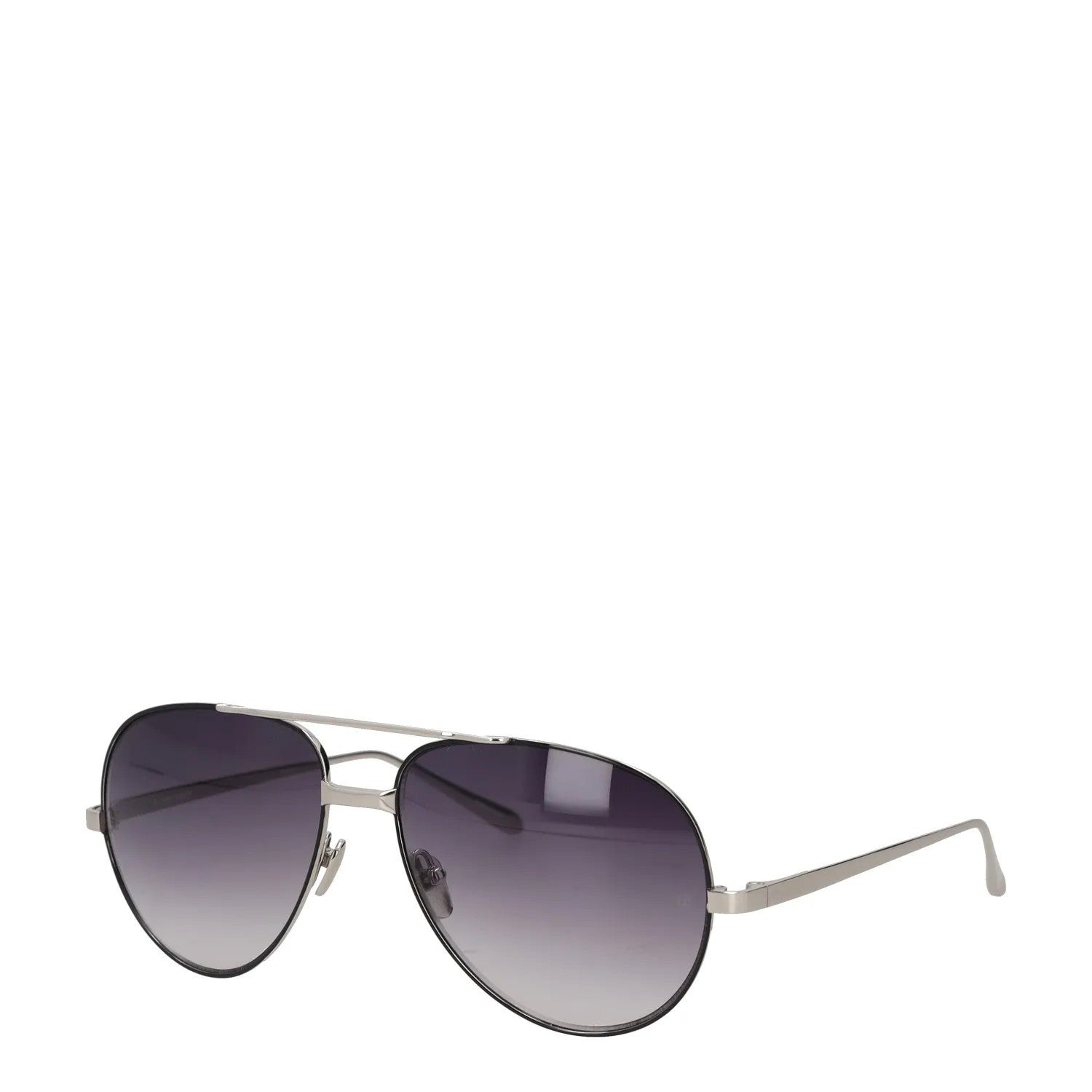 LINDA FARROW Womens Sunglasses Silver Metal Frame Gradient Lens One Size RRP 300 — View 2
