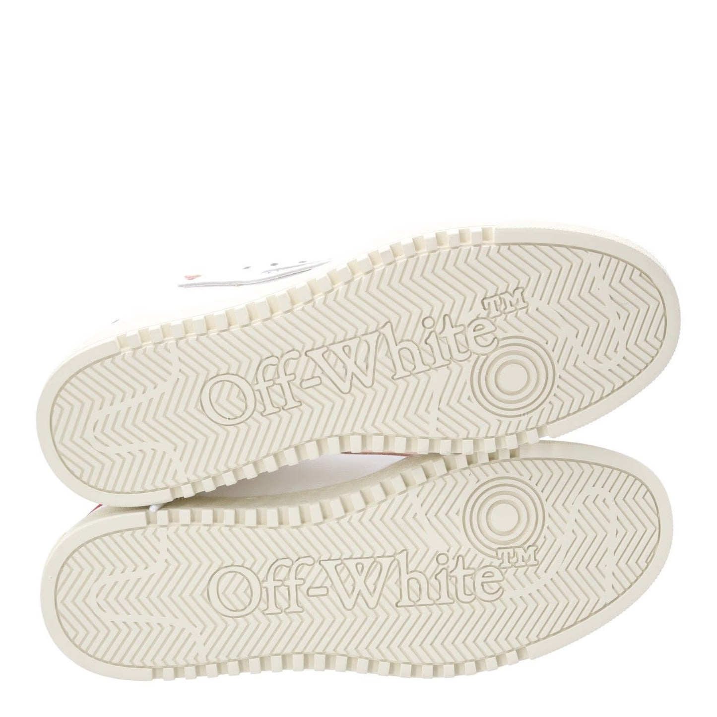 OFF WHITE Womens 5.0 Sneakers Leather Low Tops White Red Lace Up EU 39 RRP 450 — View 10