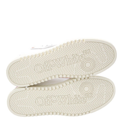 OFF WHITE Womens 5.0 Sneakers Leather Low Tops White Red Lace Up EU 39 RRP 450 — View 10