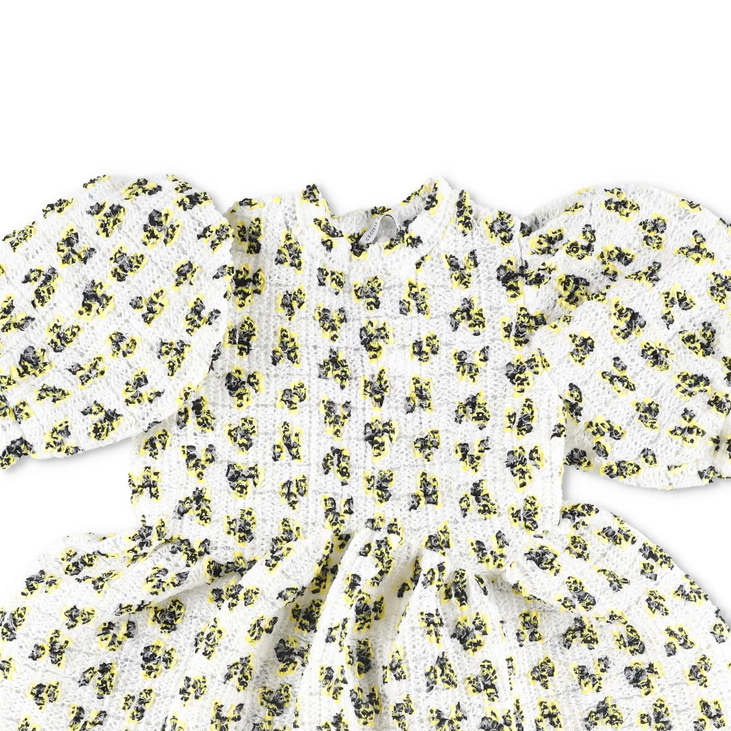 CECILE BAHNSEN Womens Dress 3/4 Puff Sleeves Floral Pattern Size 6 RRP 1735 — View 3