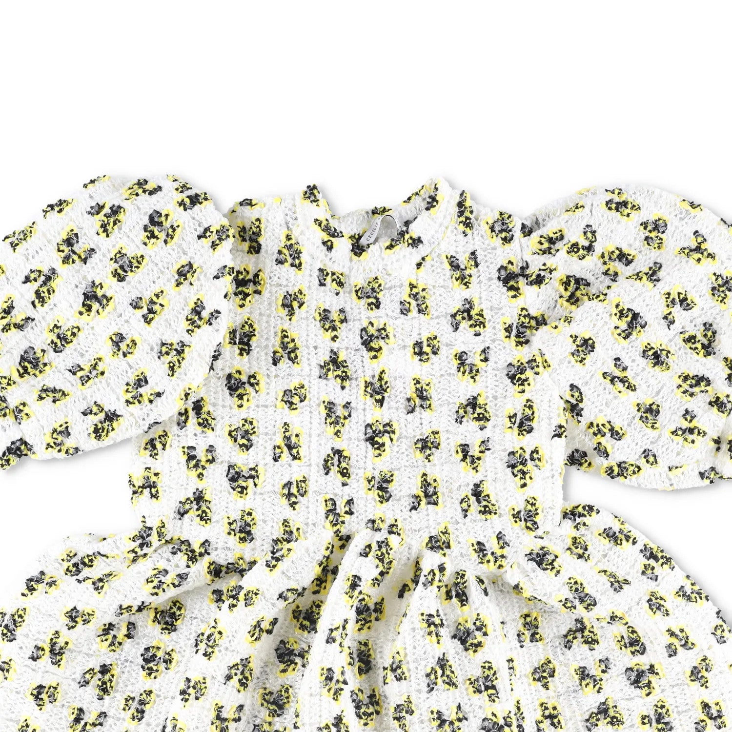 CECILE BAHNSEN Womens Dress 3/4 Puff Sleeves Floral Pattern Size 6 RRP 1735 — View 3