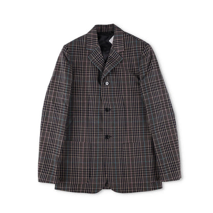RAF SIMONS Mens Plaid Cotton Blend Jacket Multicoloured Casual RRP 750 — View 5