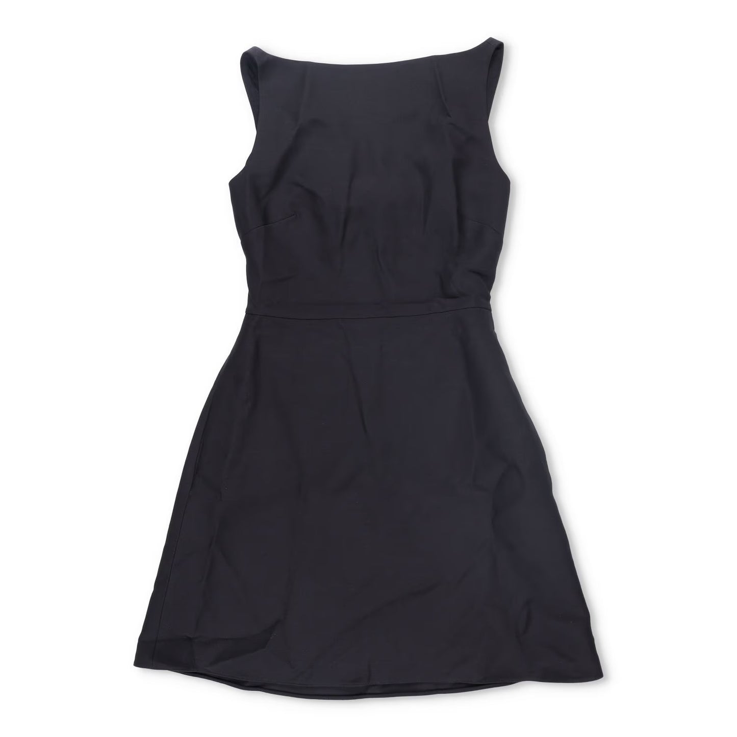 VALENTINO Womens Dress Black Sleeveless Knee Length Boat Neck Pullover RRP 400