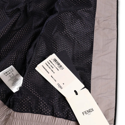 FENDI Mens Ebano Bomber Jacket Piping Stone Beige Zip Size 46 RRP 2100 — View 7