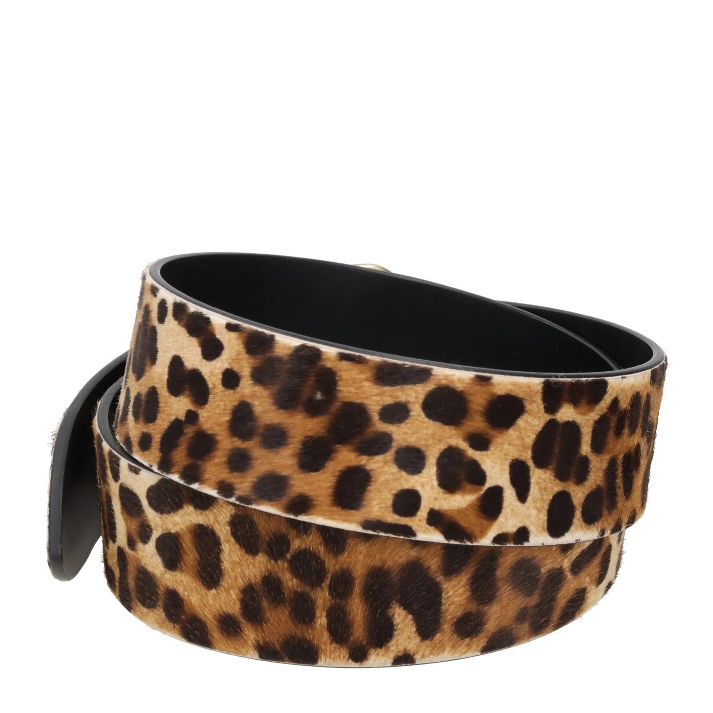 DOLCE & GABBANA Womens Waist Belt Leopard Print Gold Buckle Size 80 RRP 350 — View 4