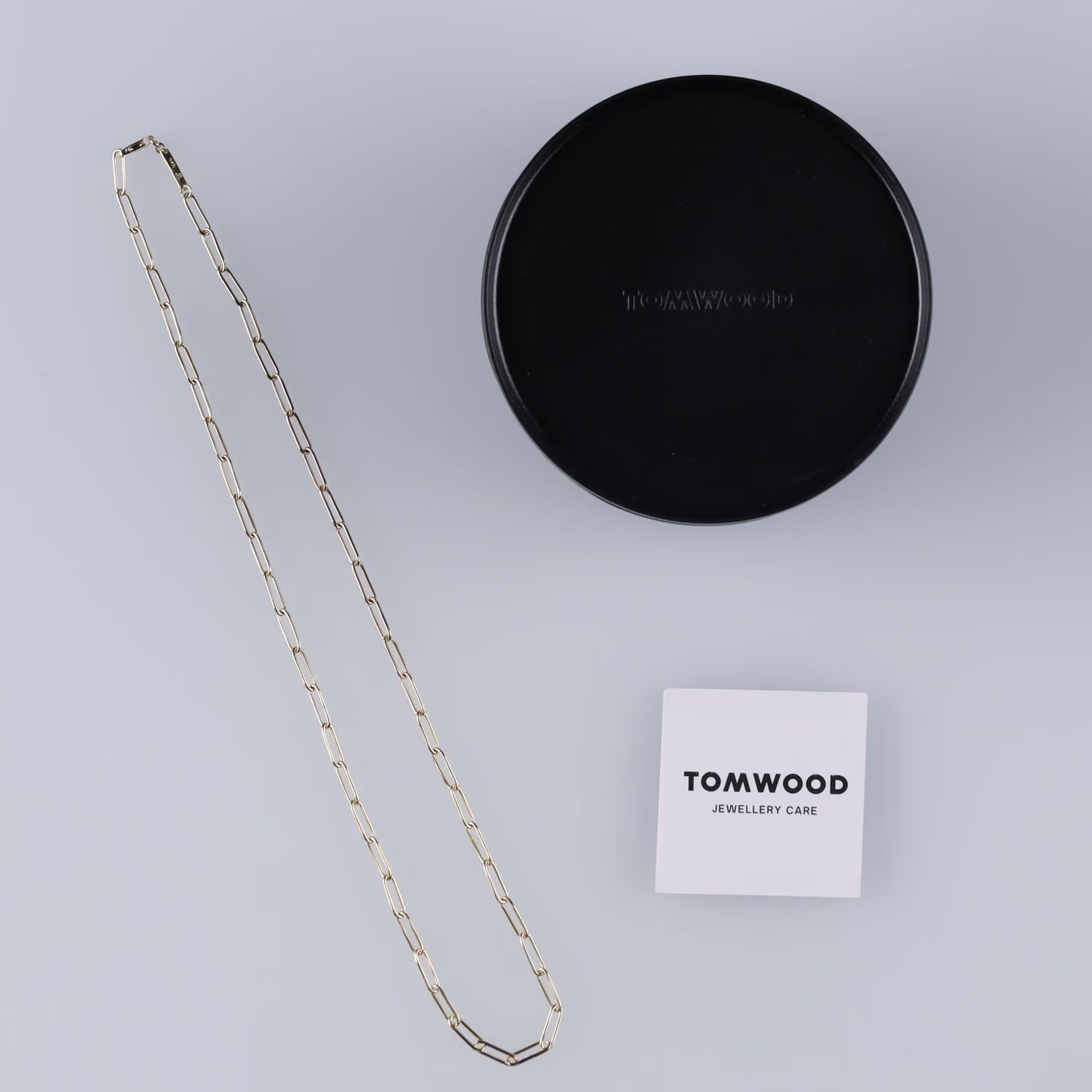 TOM WOOD Gold Plated Box Chain Necklace Lobster Fastening One Size RRP 182 — View 4