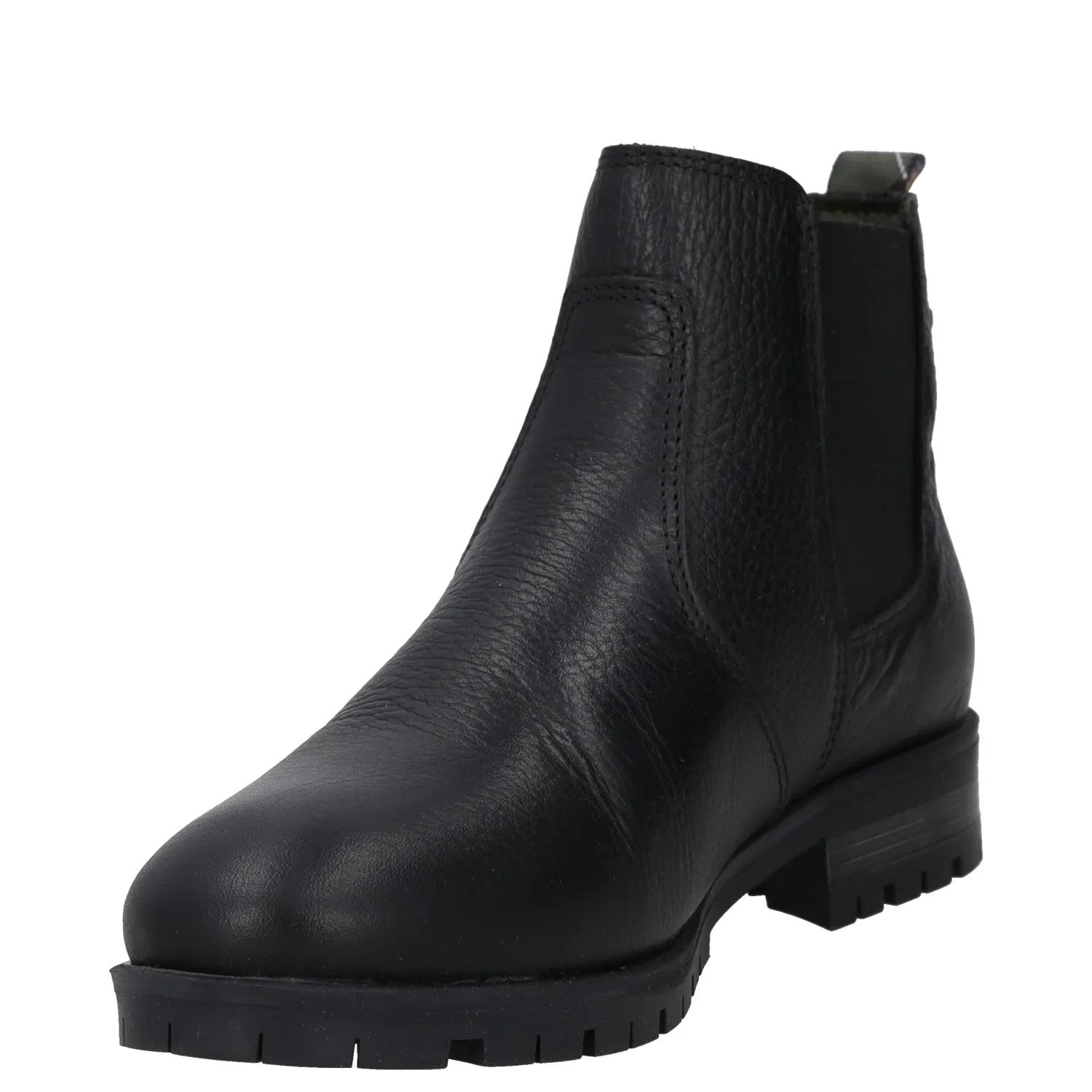 BARBOUR Womens Chelsea Boots Black Leather Ankle Pull On Rubber Sole UK 4 RRP129 — View 3