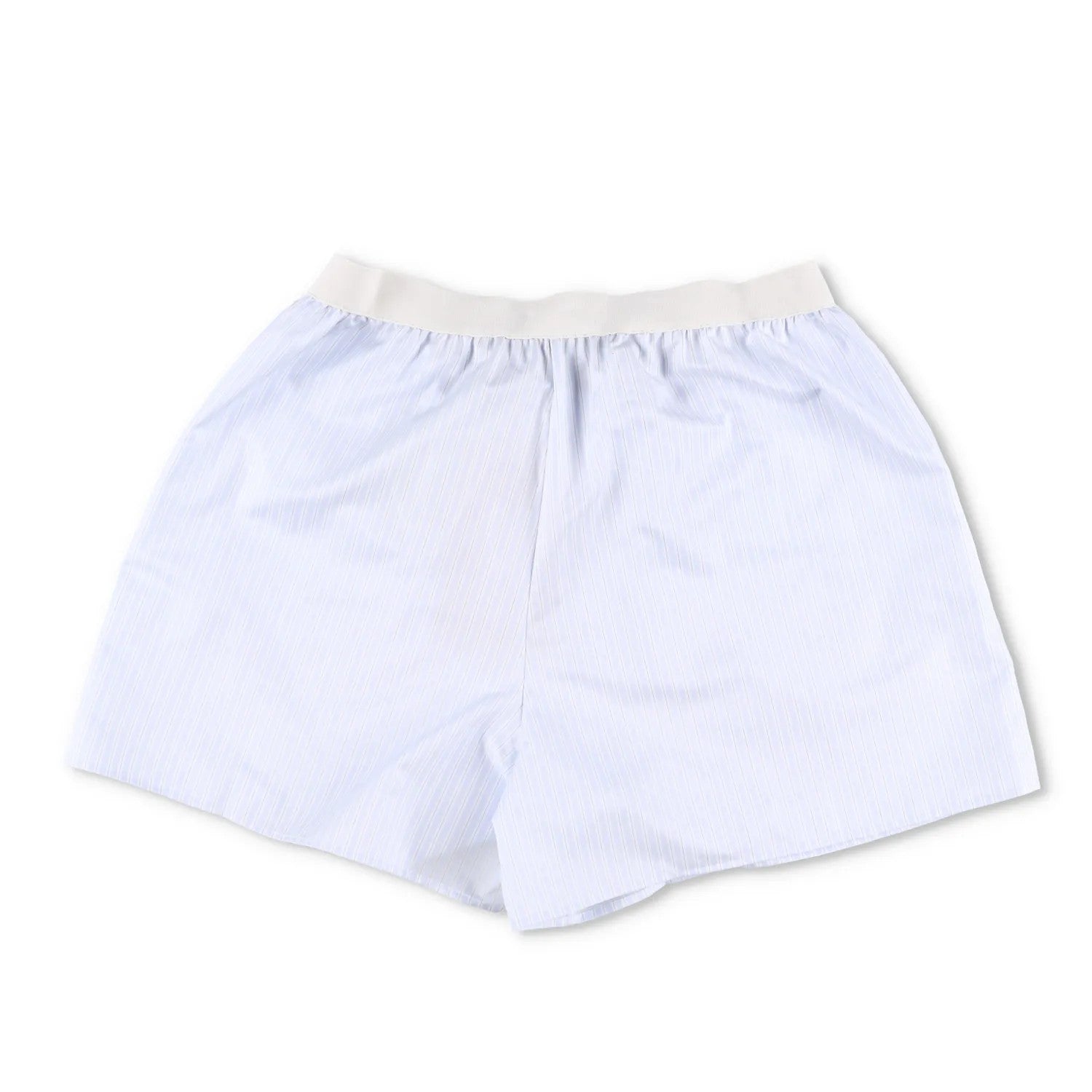 MIU MIU Womens Shorts Cotton Striped Blue White Flat Front Size 1 RRP 1050 — View 8