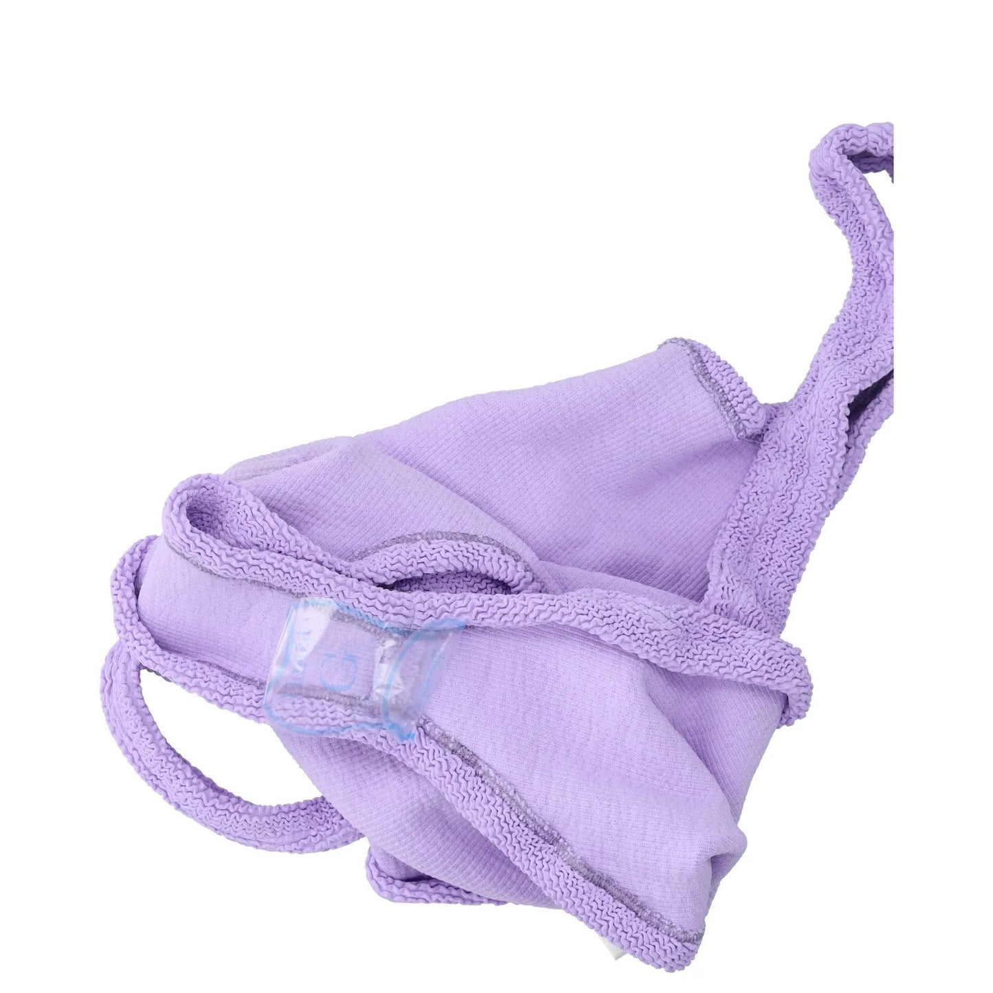 HUNZA G Womens Classic Swimdress Square Neck Crinkle One Piece Purple OS RRP 145 — View 6