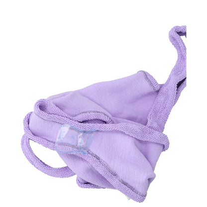 HUNZA G Womens Classic Swimdress Square Neck Crinkle One Piece Purple OS RRP 145 — View 6