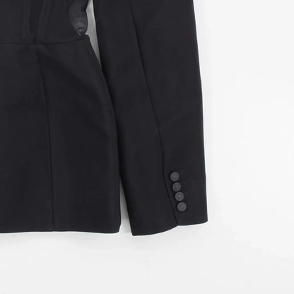 MUGLER Women's Black Basic Jacket Zip Closure Long Sleeve Size 34 RRP 1870 — View 5