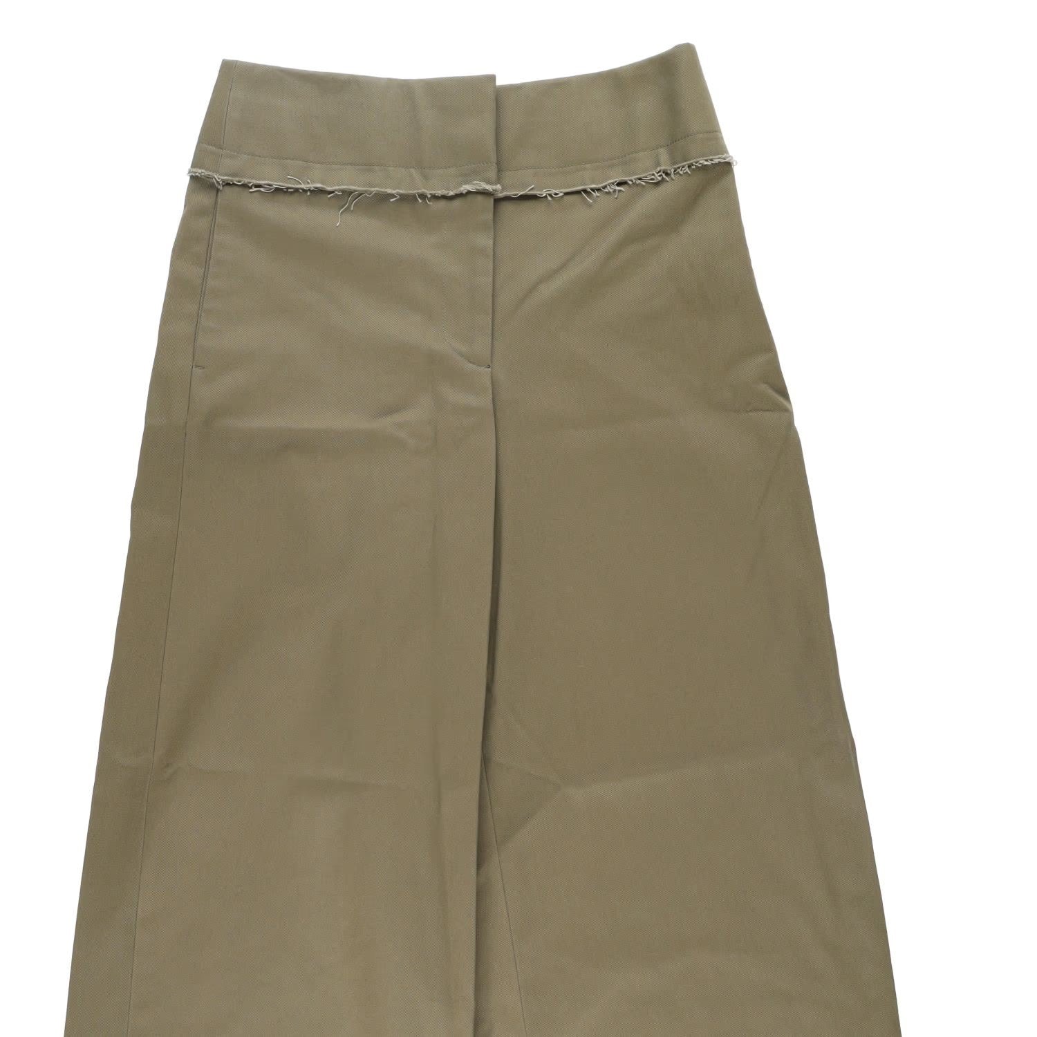 ALEXANDER MCQUEEN Womens Wide Leg Trousers Military Green Size 40 RRP 823.7 — View 5