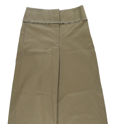 ALEXANDER MCQUEEN Womens Wide Leg Trousers Military Green Size 40 RRP 823.7 — View 5