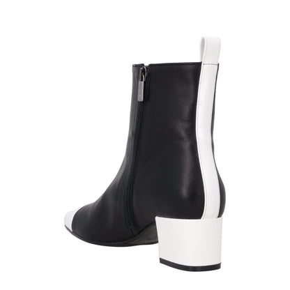 CAREL PARIS Womens Estime Leather Ankle Boot Black Block Heel Toe Cap UK6 RRP445 — View 5