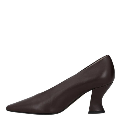 BOTTEGA VENETA Womens Mid Heel Comfort Slip On  Brown Leather Formal UK 4 RRP620 — View 4