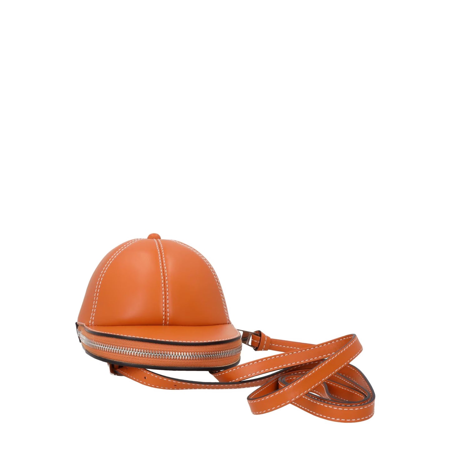 J.W. ANDERSON Womens Midi Cap Crossbody Bag Leather Orange Size M RRP 490 — View 6