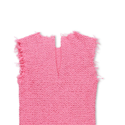 JIL SANDER Womens Midi Dress Sleeveless Flared Hem Frayed Edges Pink 38 RRP 2080 — View 7