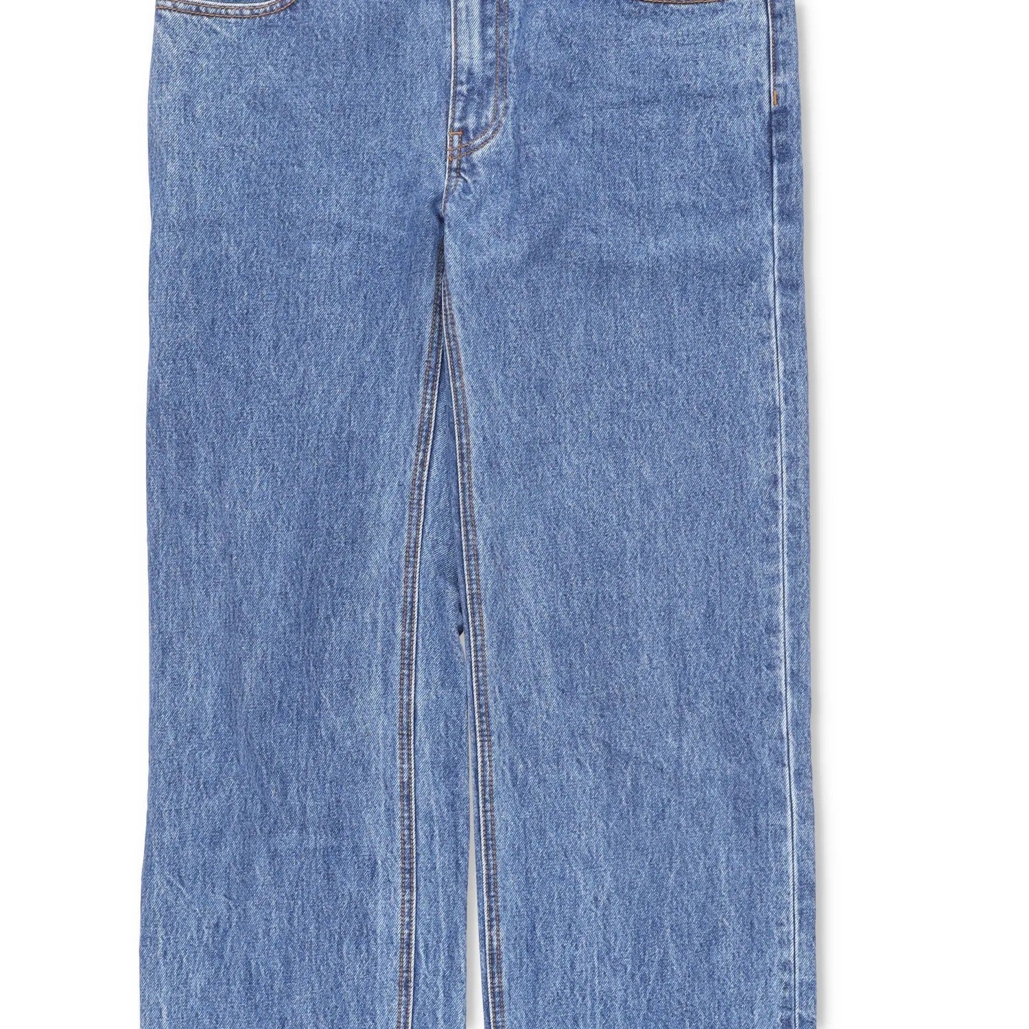 ALEXANDER WANG Womens Blue Denim Jeans Relaxed Straight Leg Size 27 RRP 445 — View 3