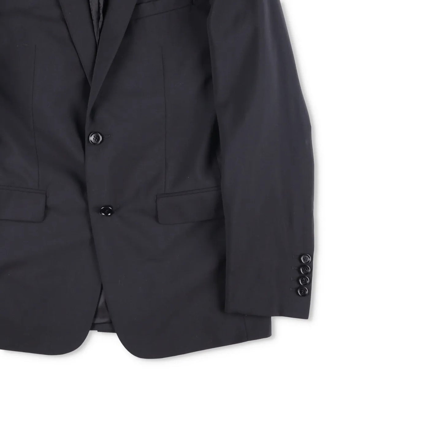 DIOR HOMME Mens Two Button Blazer Mid Length Black Jacket Size 46 R RRP 1500 — View 4