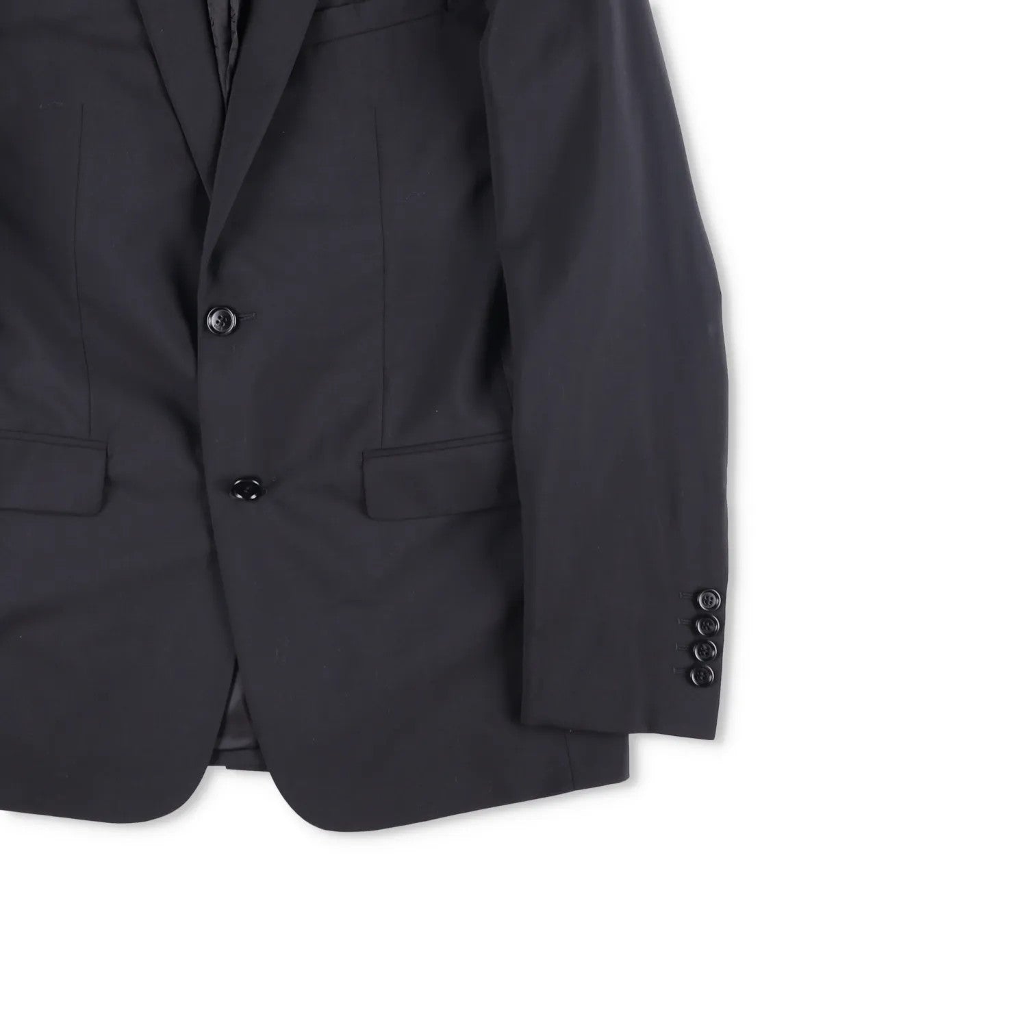 DIOR HOMME Mens Two Button Blazer Mid Length Black Jacket Size 46 R RRP 1500 — View 4