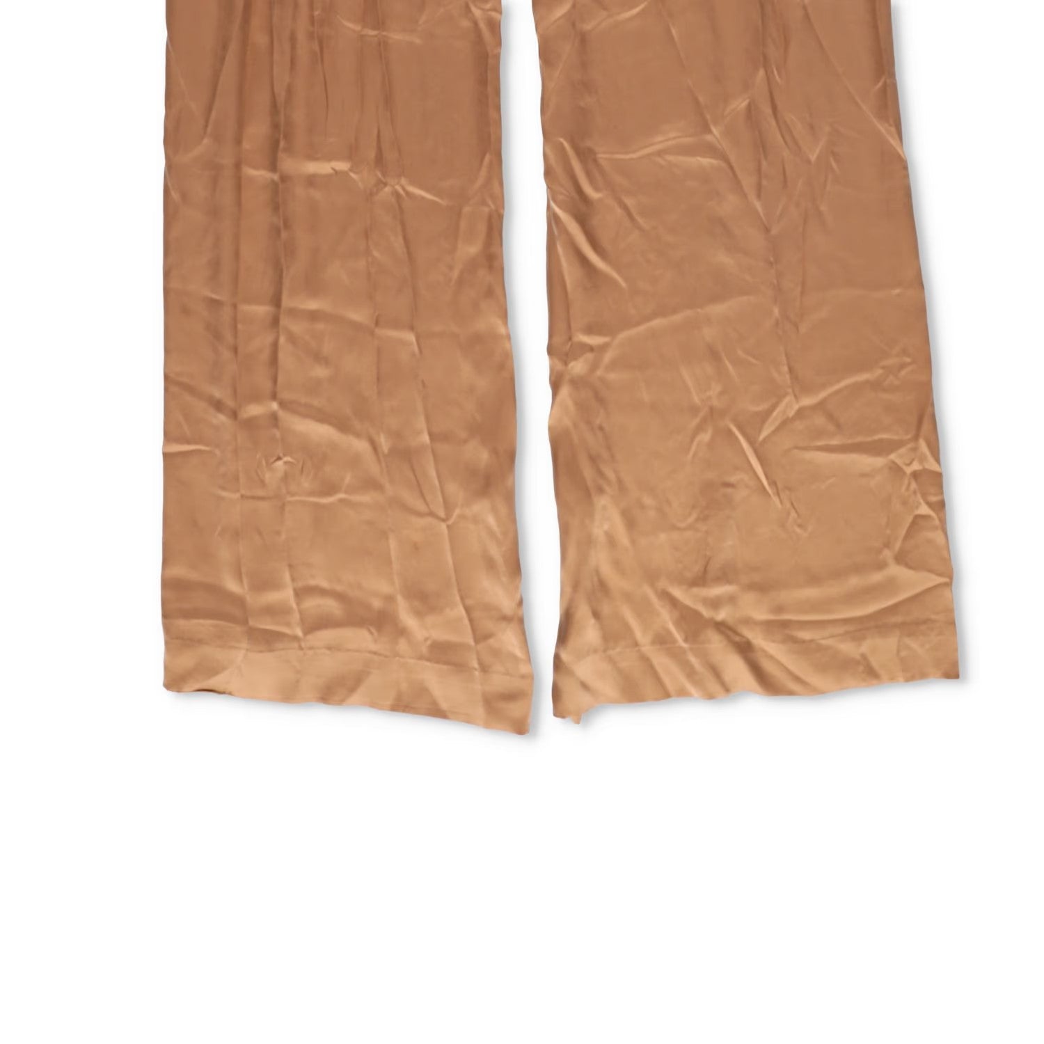 ZIMMERMANN Womens Silk Tuck Pant Sand Brown Wide Leg Trousers UK 8 RRP 375 — View 4